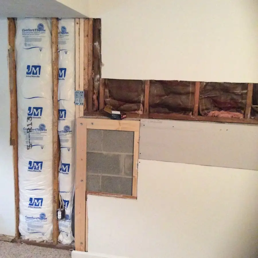 Wall insulation replacement during Contents Cleaning & Restoration in Healdsburg